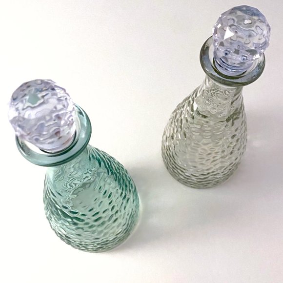 Mermaid under the sea inspired glass bottles with decorative stopper top - Picture 2 of 3